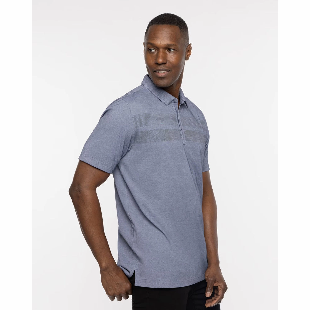 TRAVISMATHEW MENS ONE TO REMEMBER  POLO - HEATHER PEACOAT Travis Mathew Men's Golf Apparel