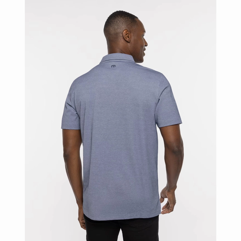 TRAVISMATHEW MENS ONE TO REMEMBER  POLO - HEATHER PEACOAT Travis Mathew Men's Golf Apparel