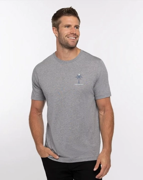 TRAVISMATHEW MENS PRIVATE PLANE T-SHIRT - HEATHER GREY Travis Mathew men's golf apparel
