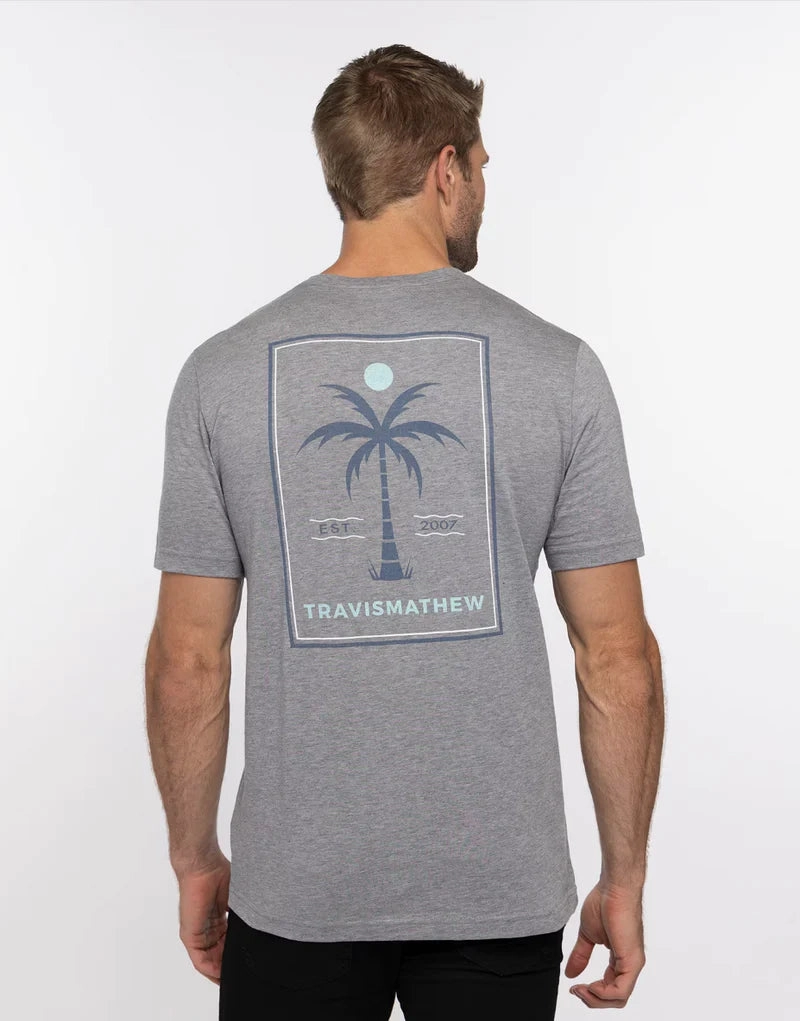 TRAVISMATHEW MENS PRIVATE PLANE T-SHIRT - HEATHER GREY Travis Mathew Men's Golf Apparel