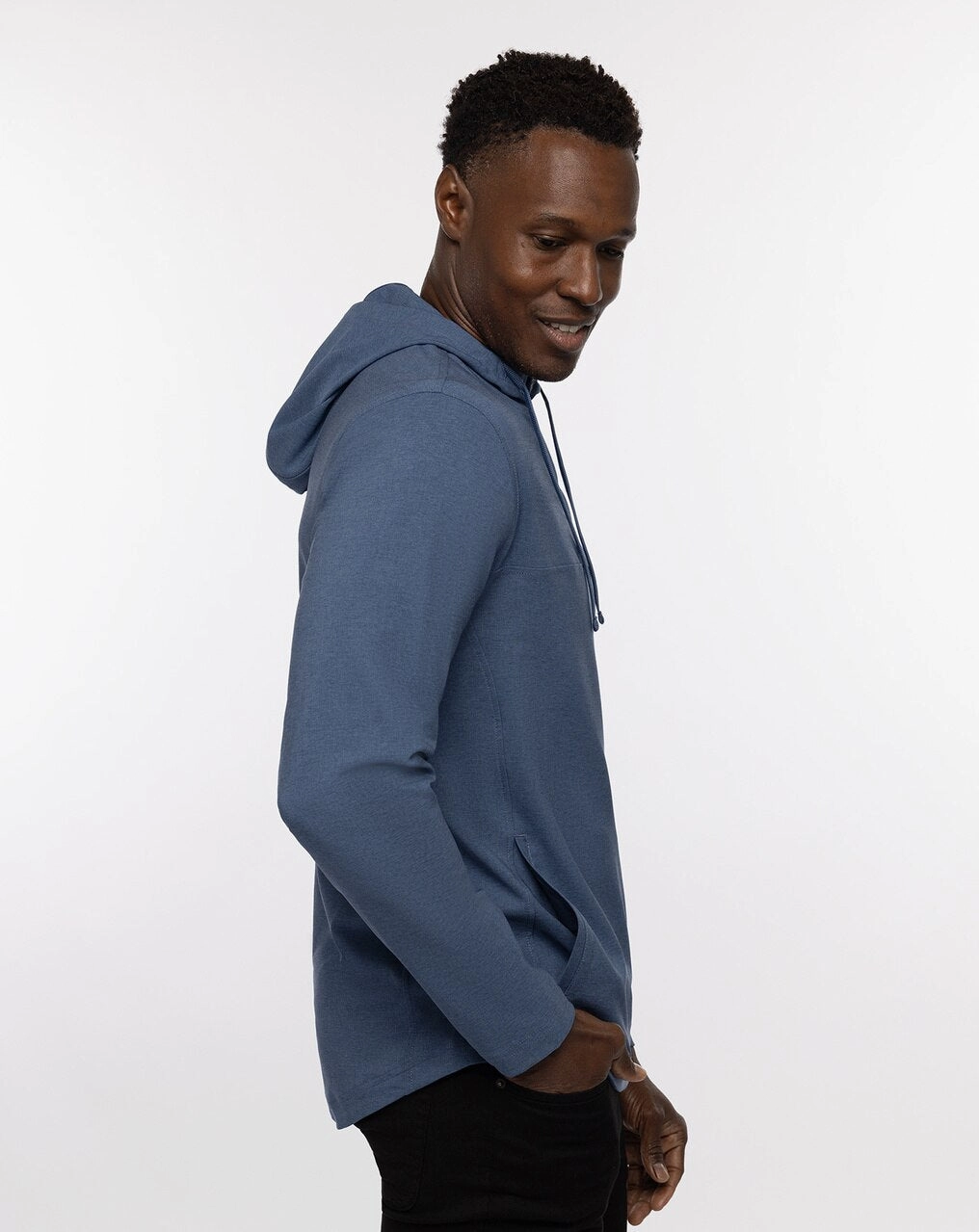 TRAVISMATHEW MENS SIP AND SAVOR PULLOVER - HEATHER PEACOAT Travis Mathew Men's Golf Apparel