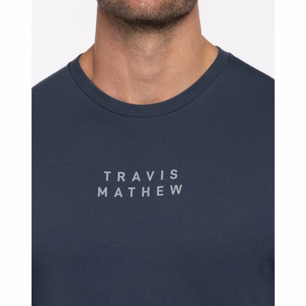 TRAVISMATHEW MENS YUCCA FLOWER T-SHIRT - MOOD INDIGO Travis Mathew Men's Golf Apparel