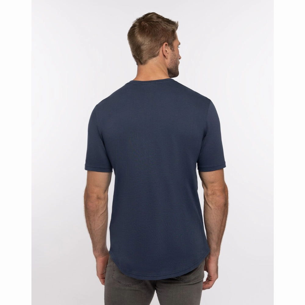 TRAVISMATHEW MENS YUCCA FLOWER T-SHIRT - MOOD INDIGO Travis Mathew Men's Golf Apparel