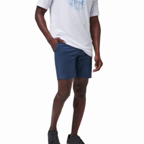 TravisMathew Tech Chino Short - Dress Blues Travismathew casual golfwear