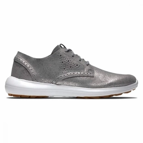 High-Top Shoes Trendy Casual Shoes New Footjoy Women's FlexLX Silver Golf Shoes Size 8 MSP$ Simple Fit Athleisure Shoes