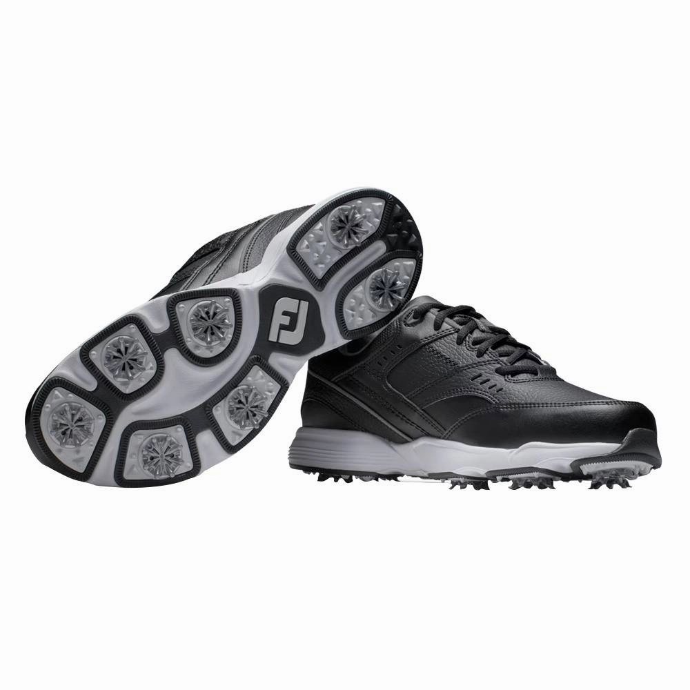 Stretchable Shoes FootJoy Sneaker Golf Shoes Black - 24 Men