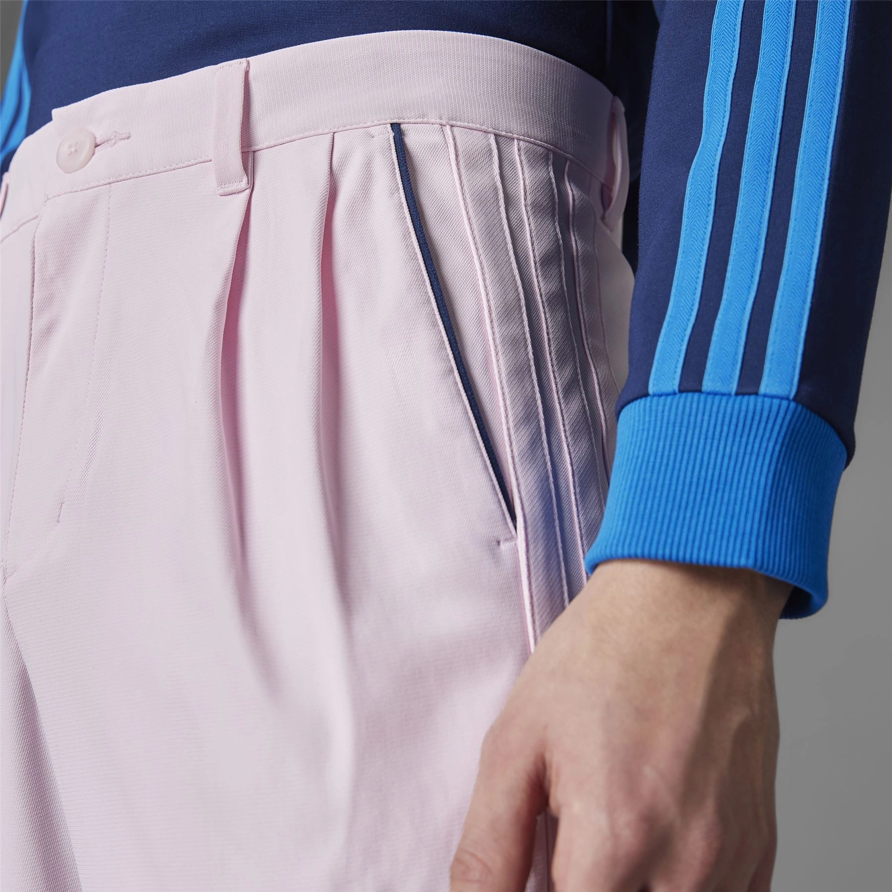 Twistknit Pleated Joggers Clear Pink Adidas Men's Apparel