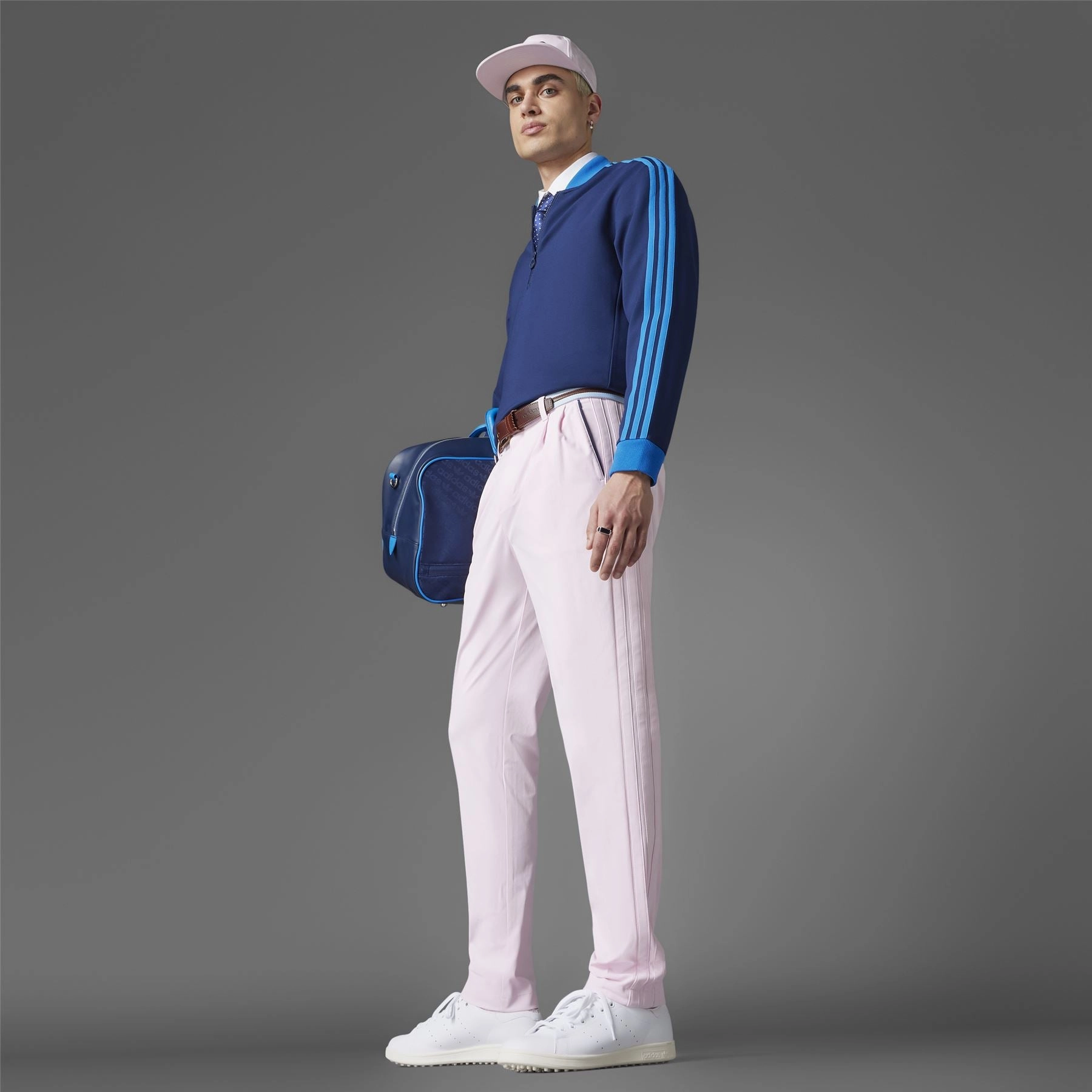 Twistknit Pleated Joggers Clear Pink Adidas Men's Apparel