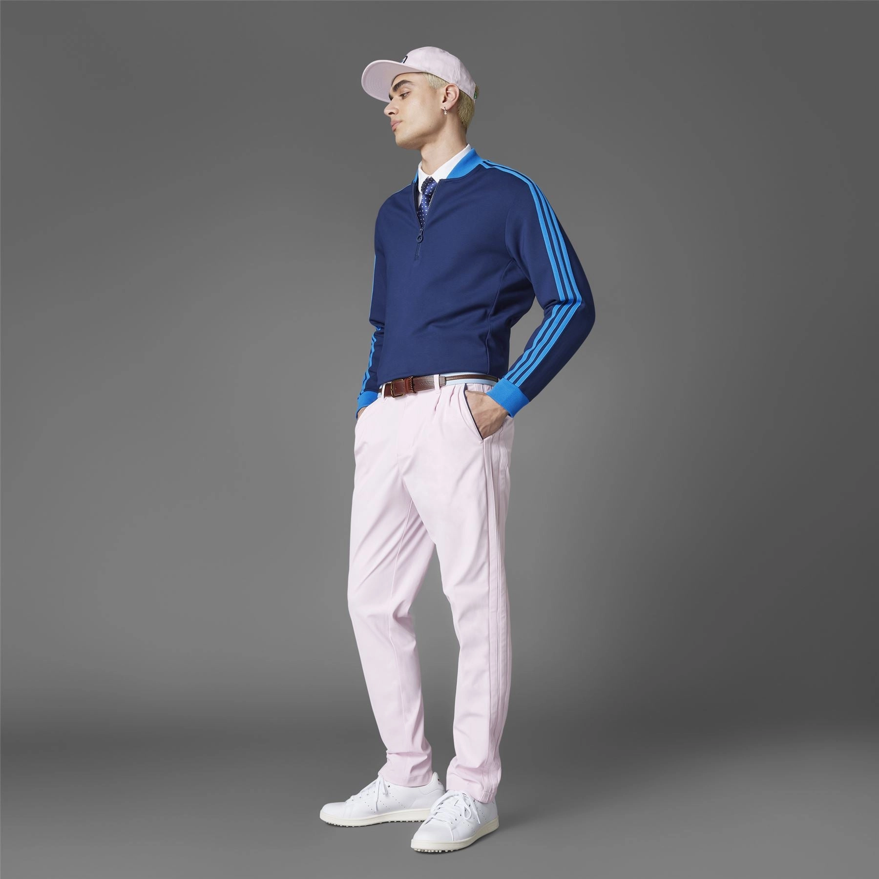 Twistknit Pleated Joggers Clear Pink Adidas Men's Apparel