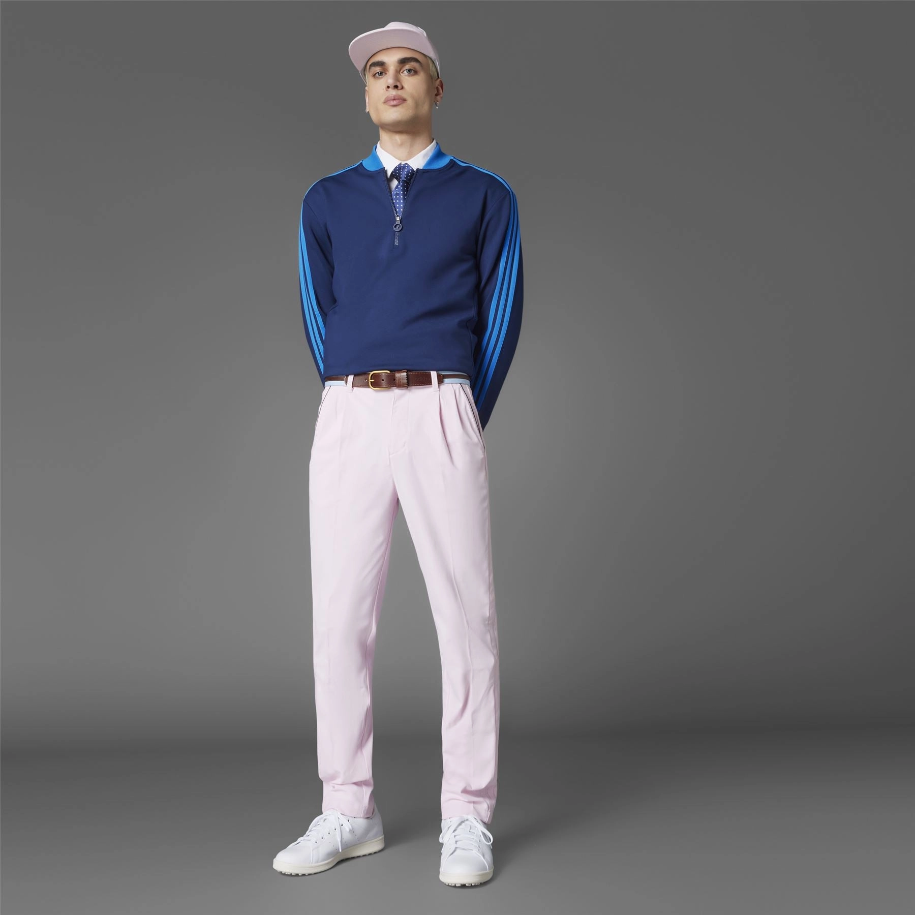 Twistknit Pleated Joggers Clear Pink Adidas Men's Apparel