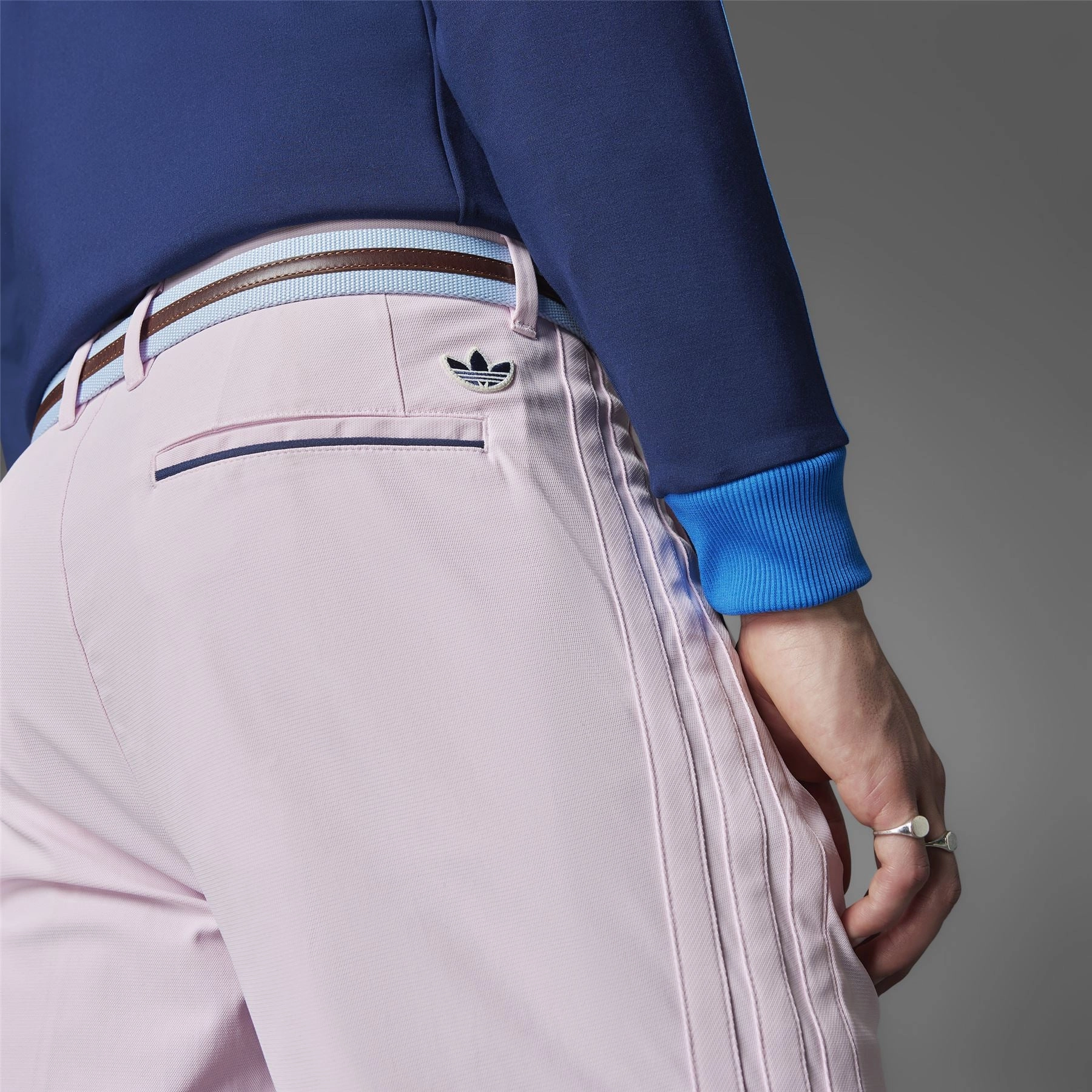 Twistknit Pleated Joggers Clear Pink Adidas Men's Apparel
