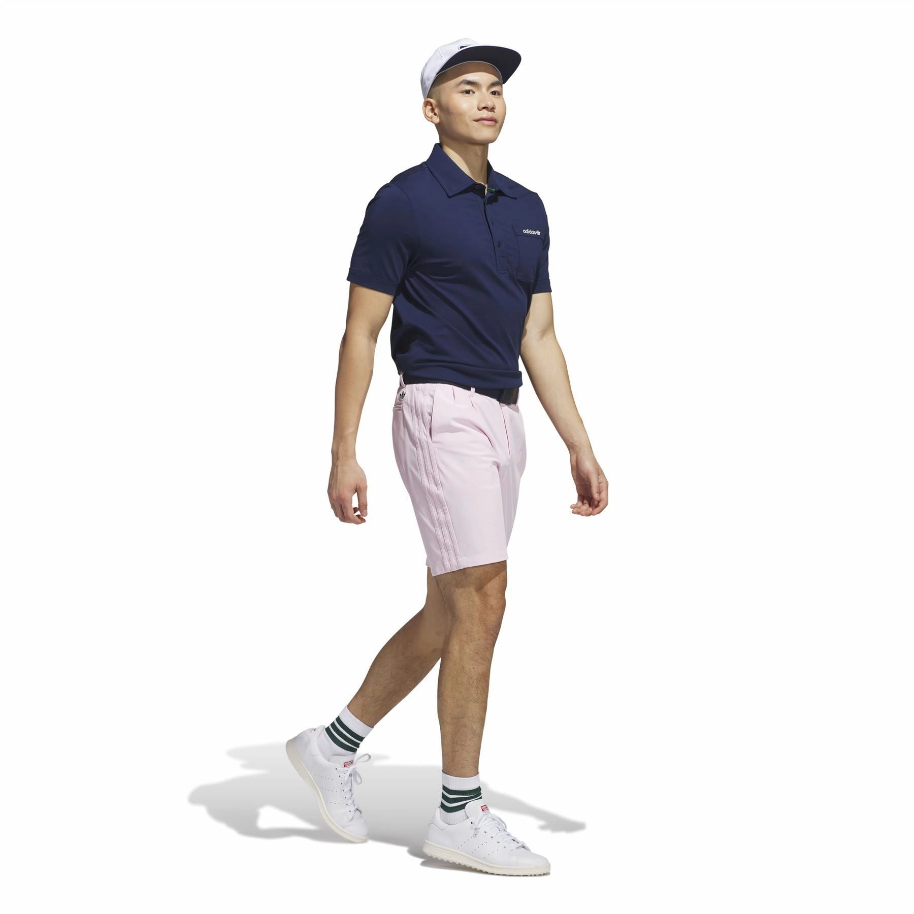 Twistknit Pleated Shorts Clear Pink Adidas Men's Apparel