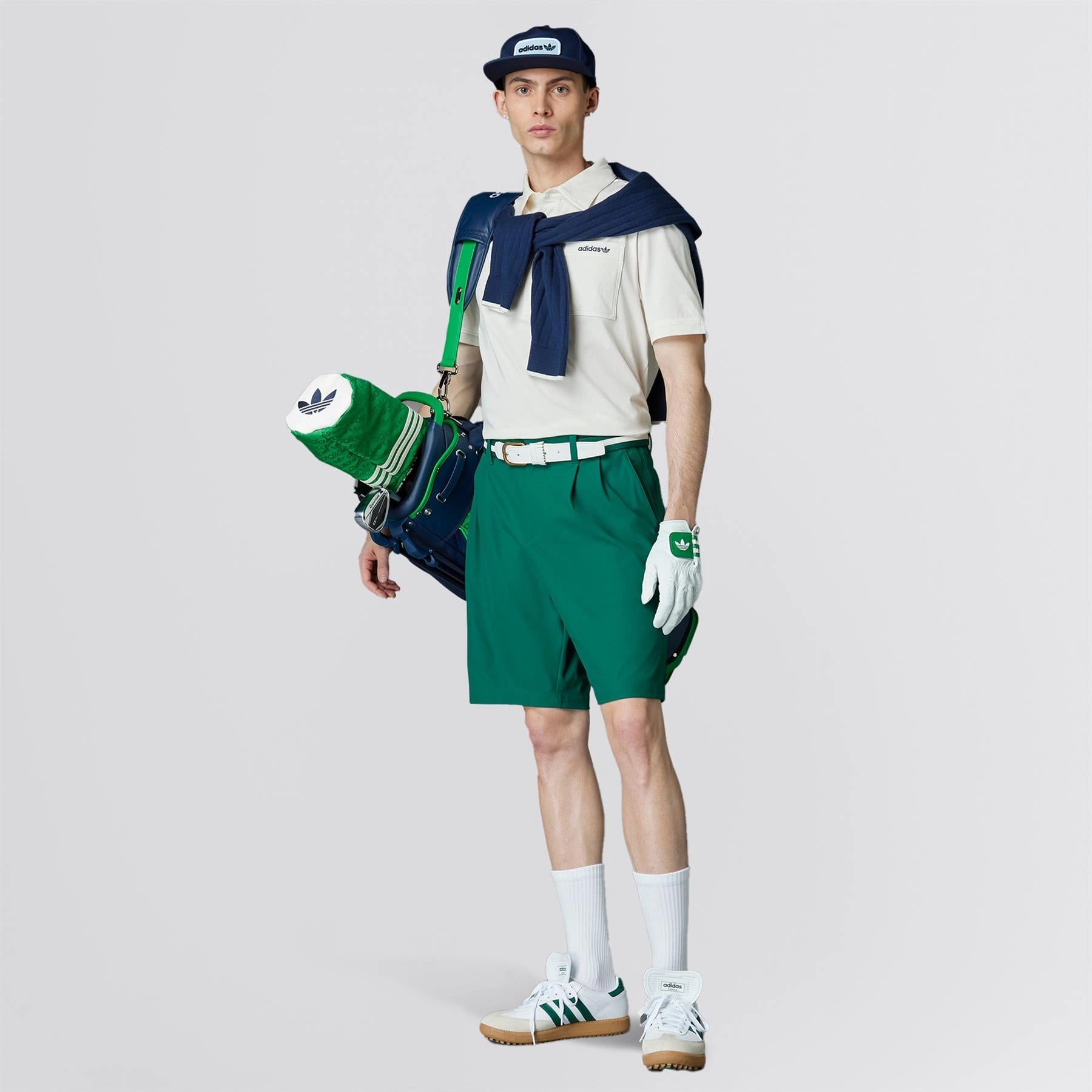 Twistknit Pleated Shorts Green Adidas Men's Apparel