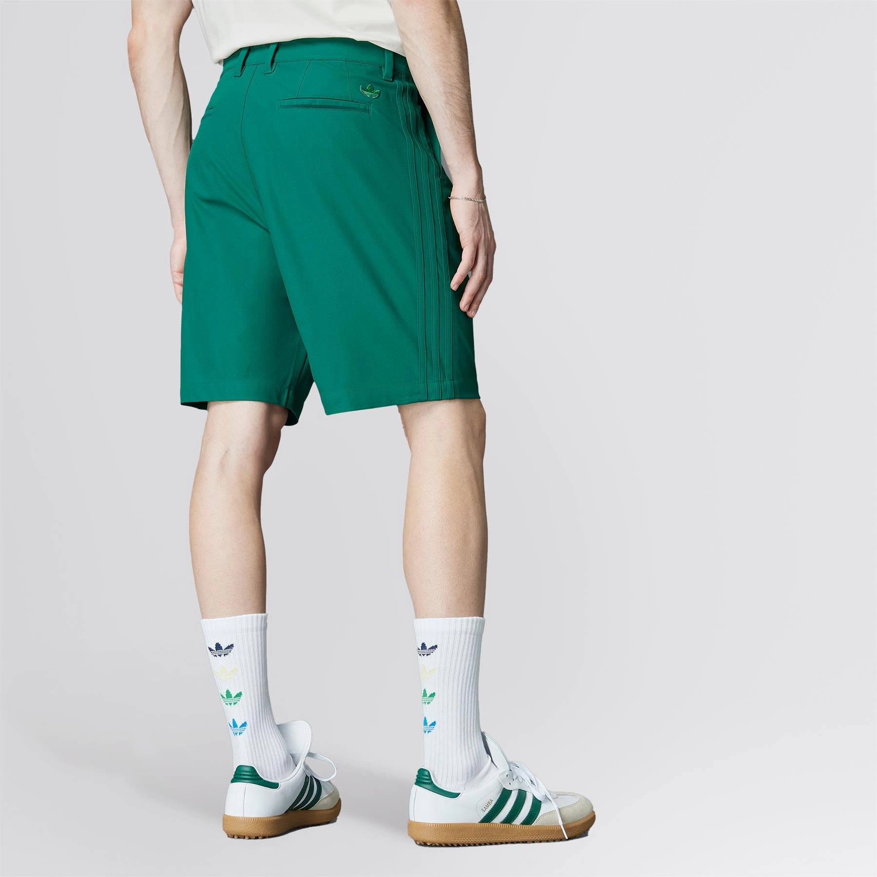 Twistknit Pleated Shorts Green Adidas Men's Apparel