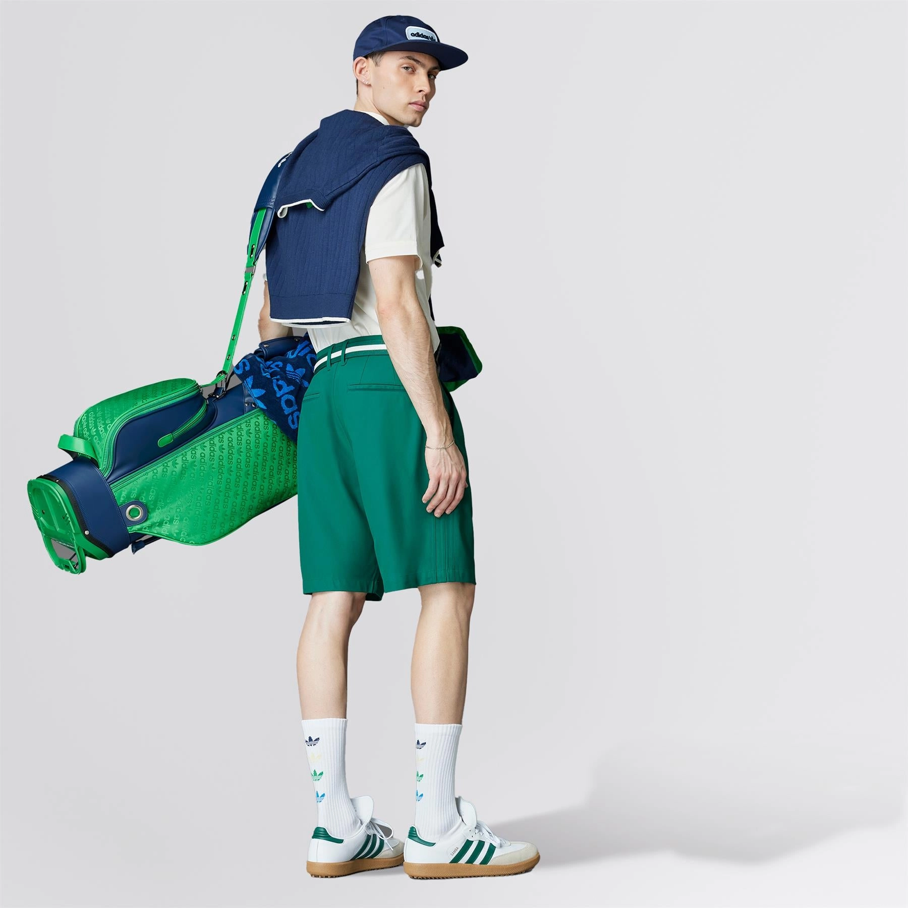 Twistknit Pleated Shorts Green Adidas Men's Apparel