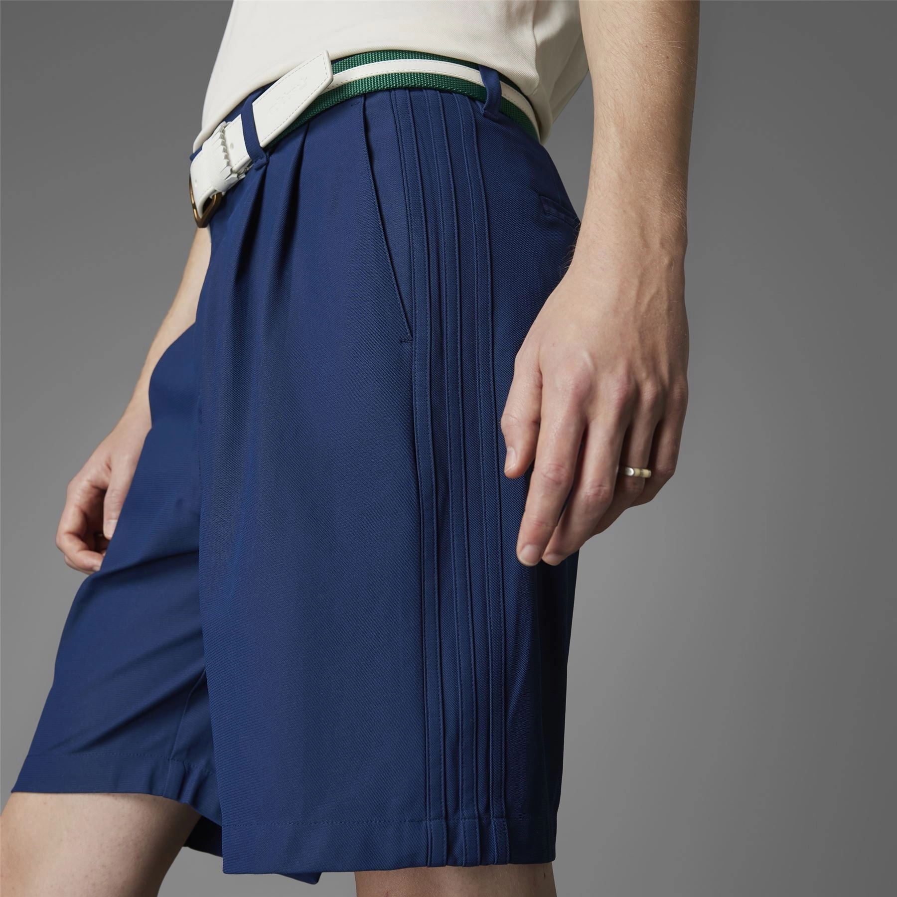 Twistknit Pleated Shorts Night Indigo Adidas Men's Apparel