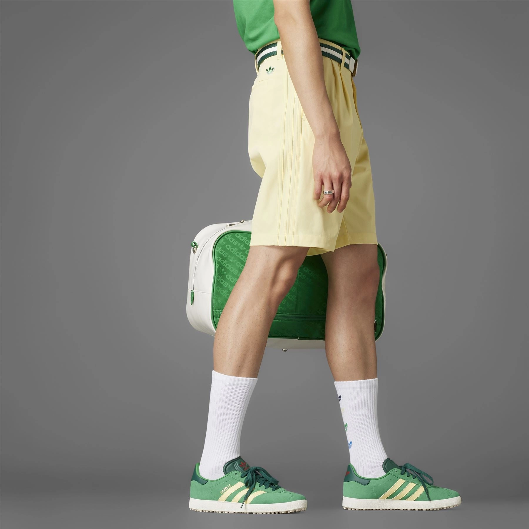 Twistknit Pleated Shorts Yellow Adidas Men's Apparel