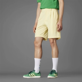 Twistknit Pleated Shorts Yellow Adidas sportswear for men