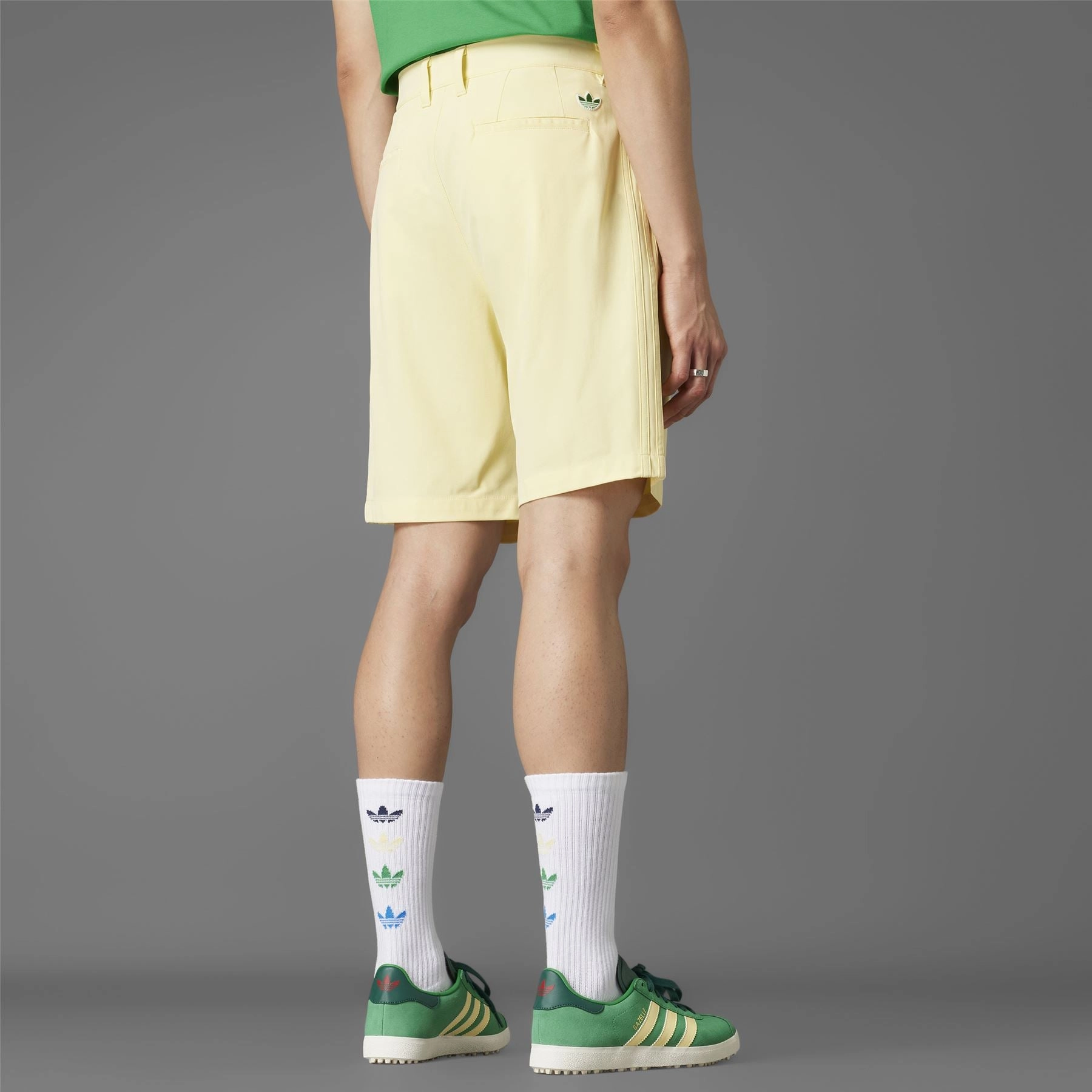 Twistknit Pleated Shorts Yellow Adidas Men's Apparel