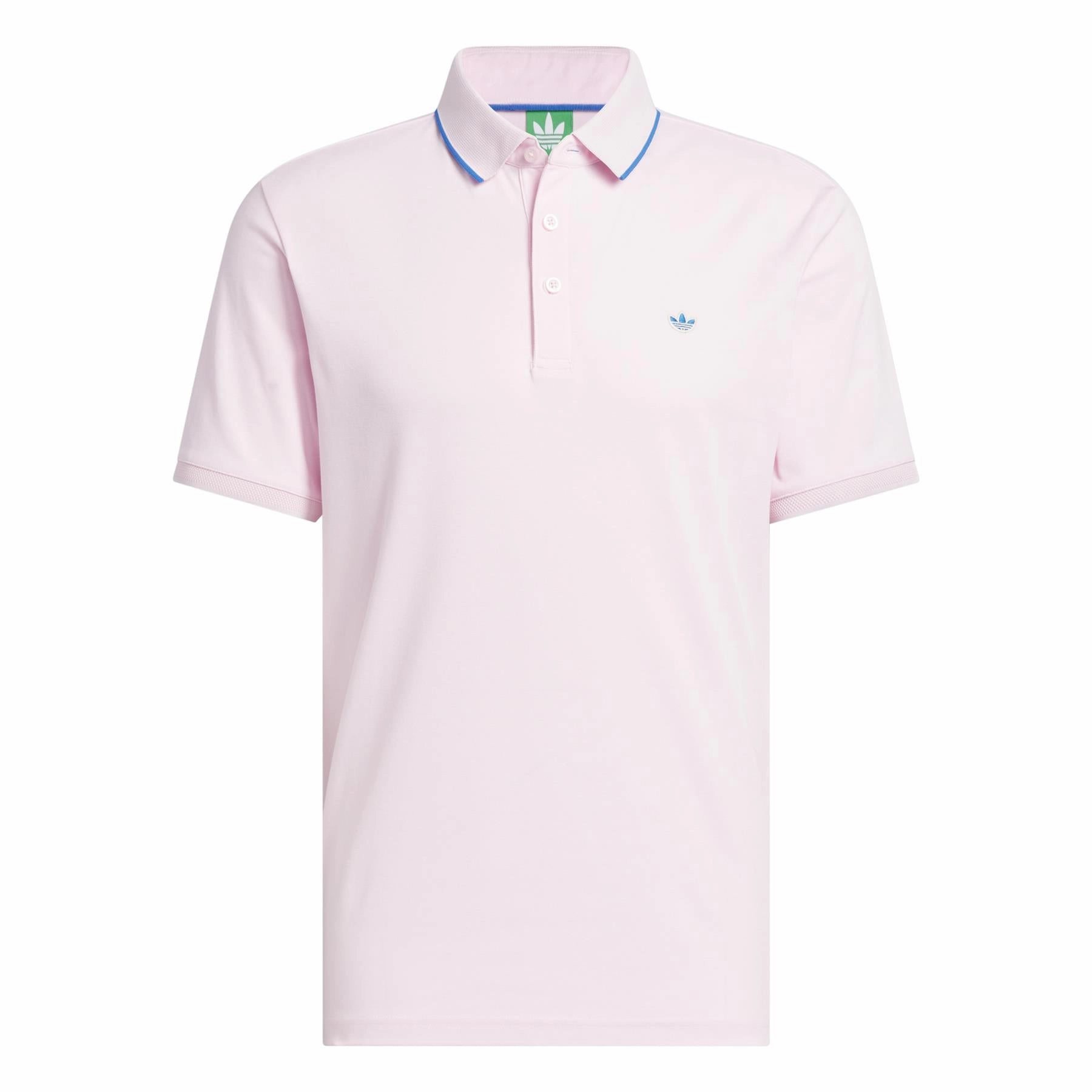 Twistknit Trefoil Polo Clear Pink Adidas Men's Apparel