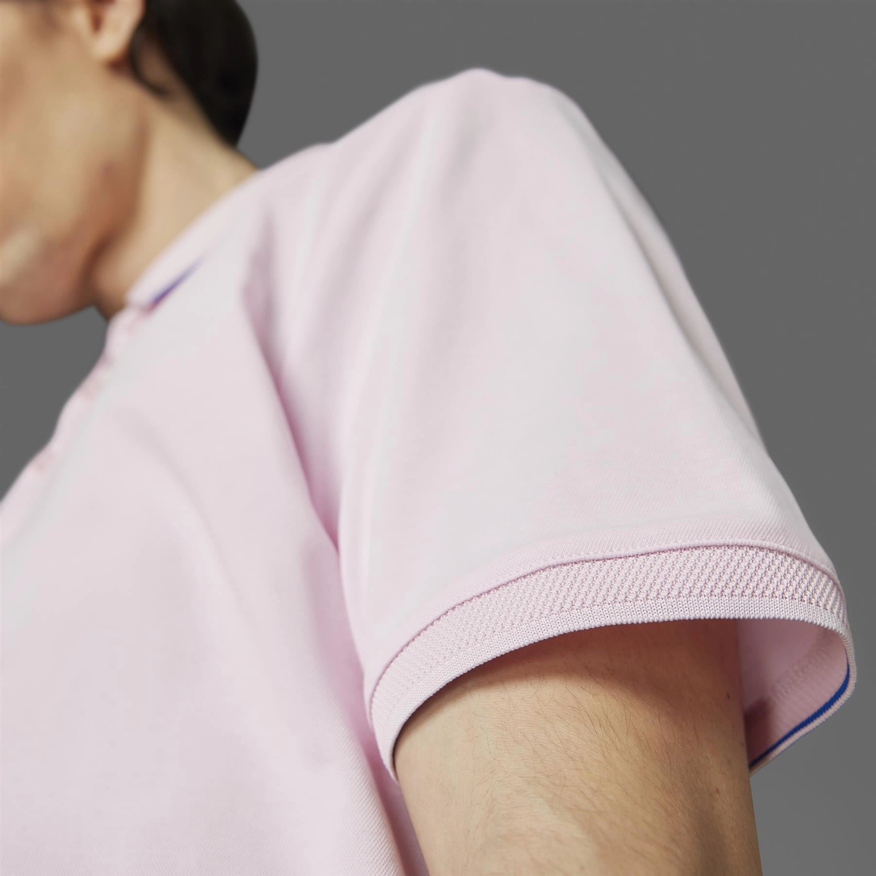 Twistknit Trefoil Polo Clear Pink Adidas Men's Apparel