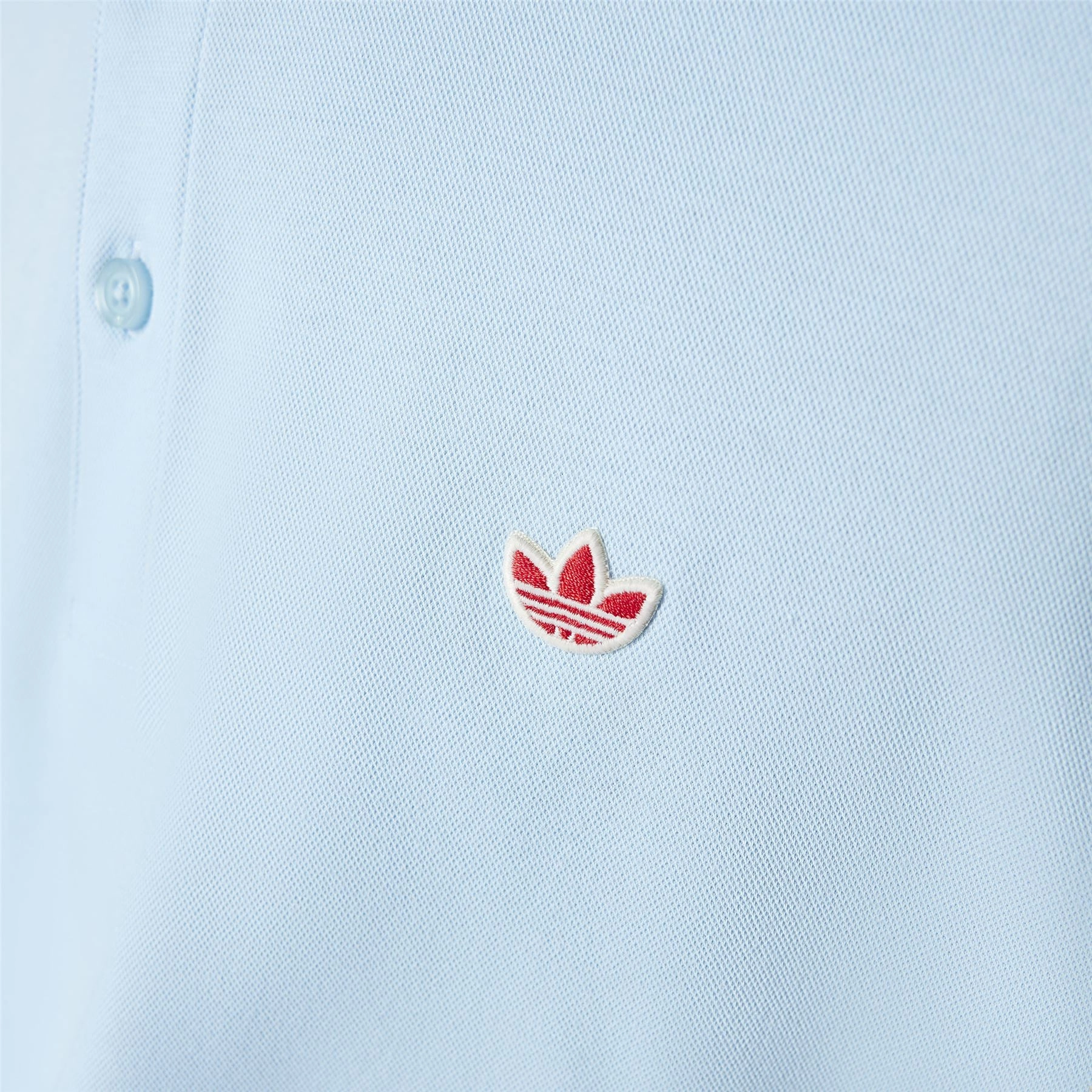 Twistknit Trefoil Polo Clear Sky Adidas Men's Apparel