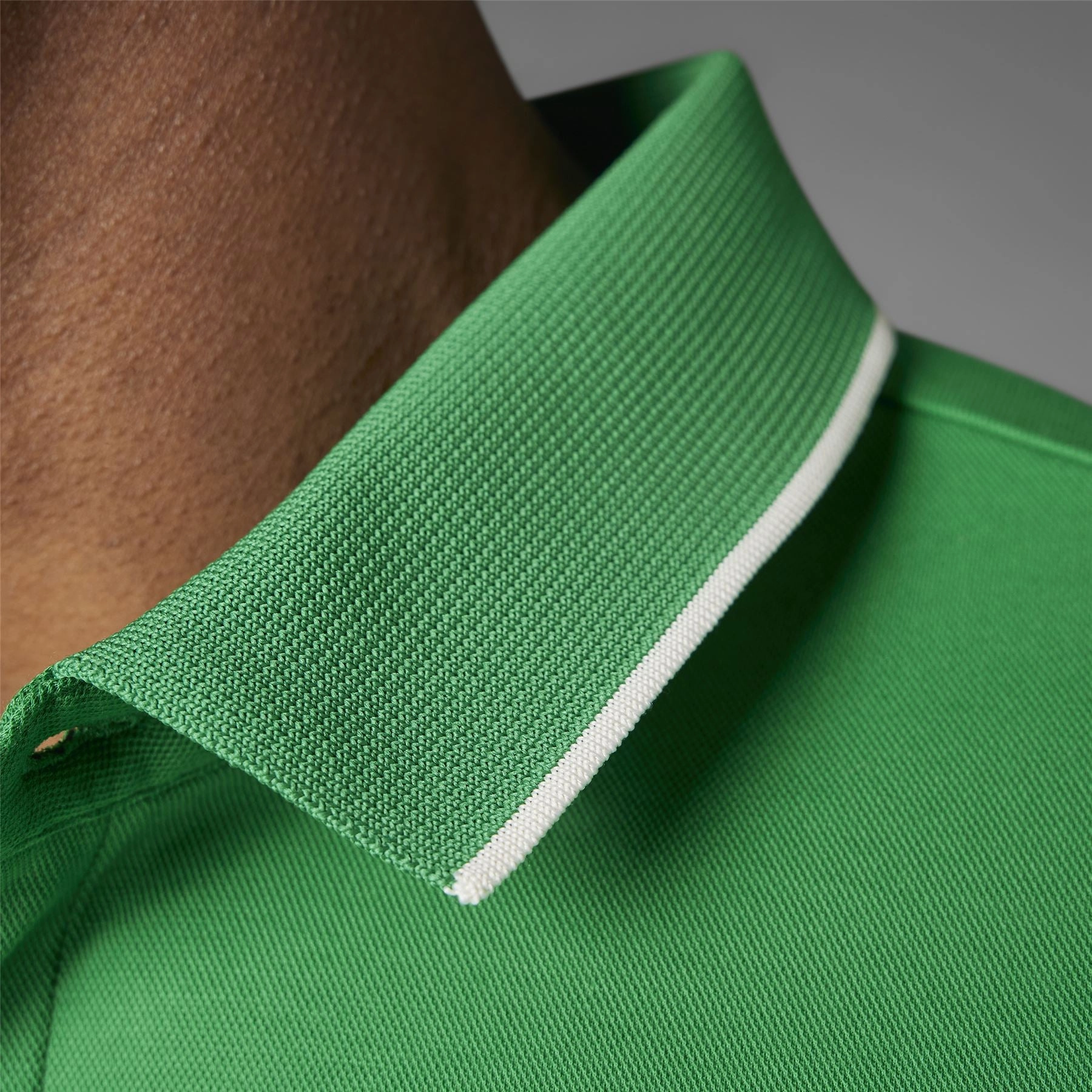 Twistknit Trefoil Polo Green Adidas Men's Apparel
