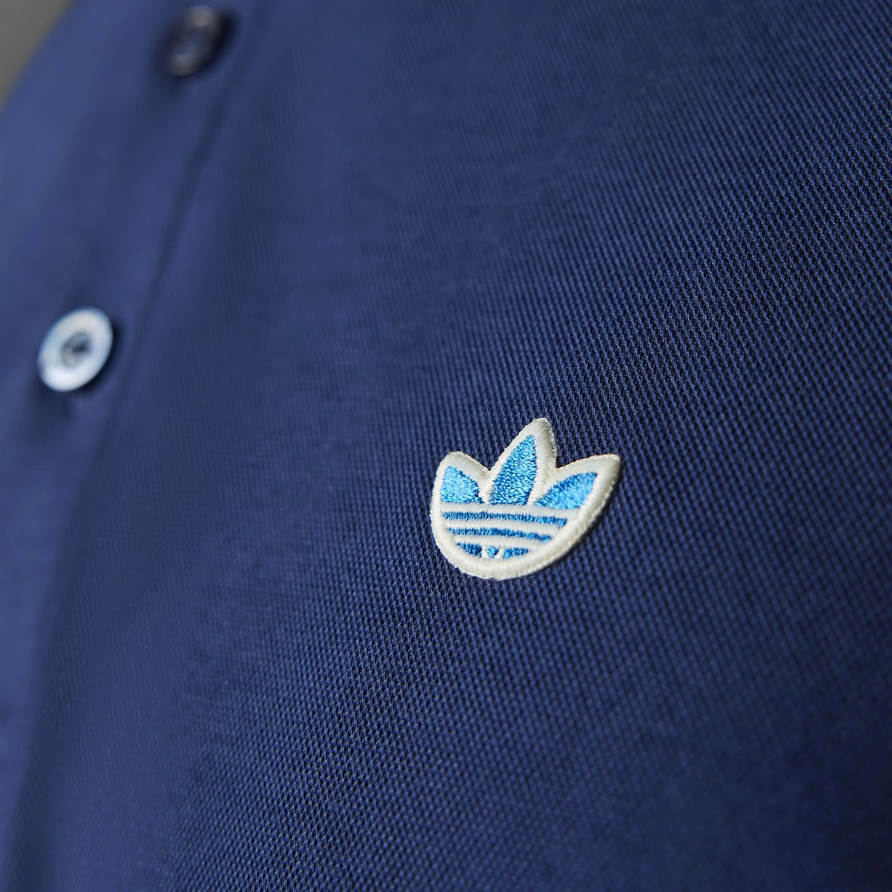 Twistknit Trefoil Polo Night Indigo Adidas Men's Apparel