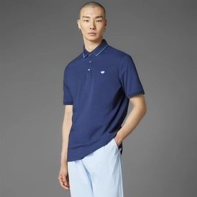 Twistknit Trefoil Polo Night Indigo Adidas sportswear for men