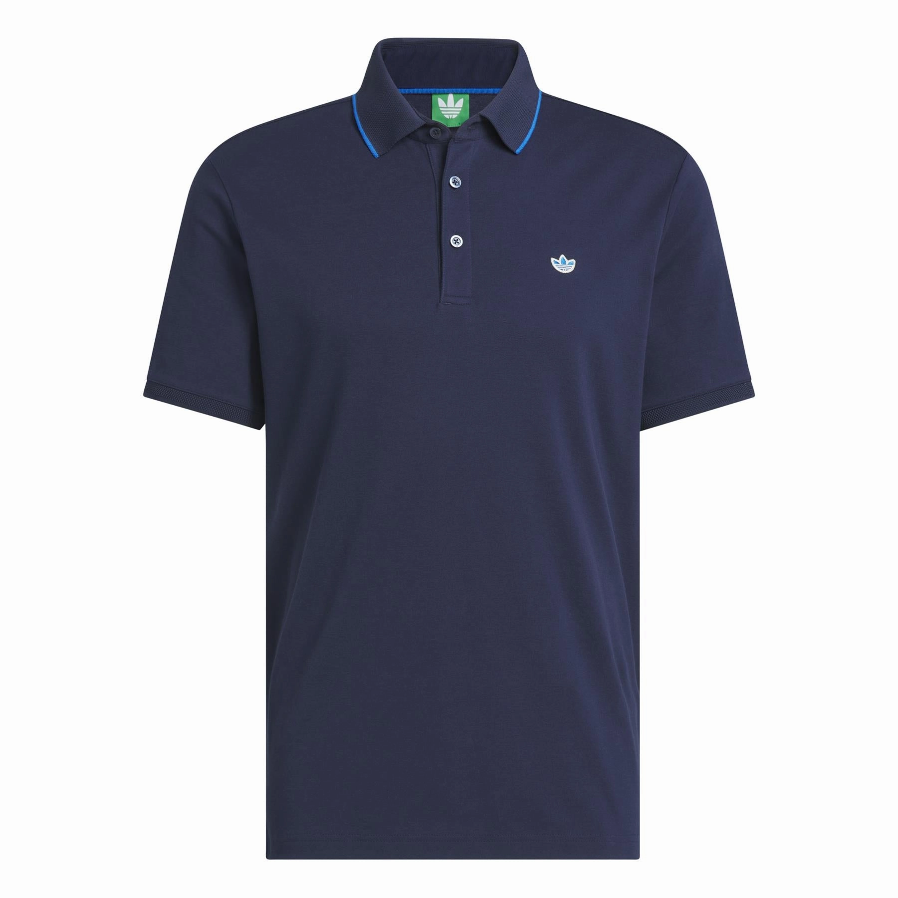 Twistknit Trefoil Polo Night Indigo Adidas Men's Apparel