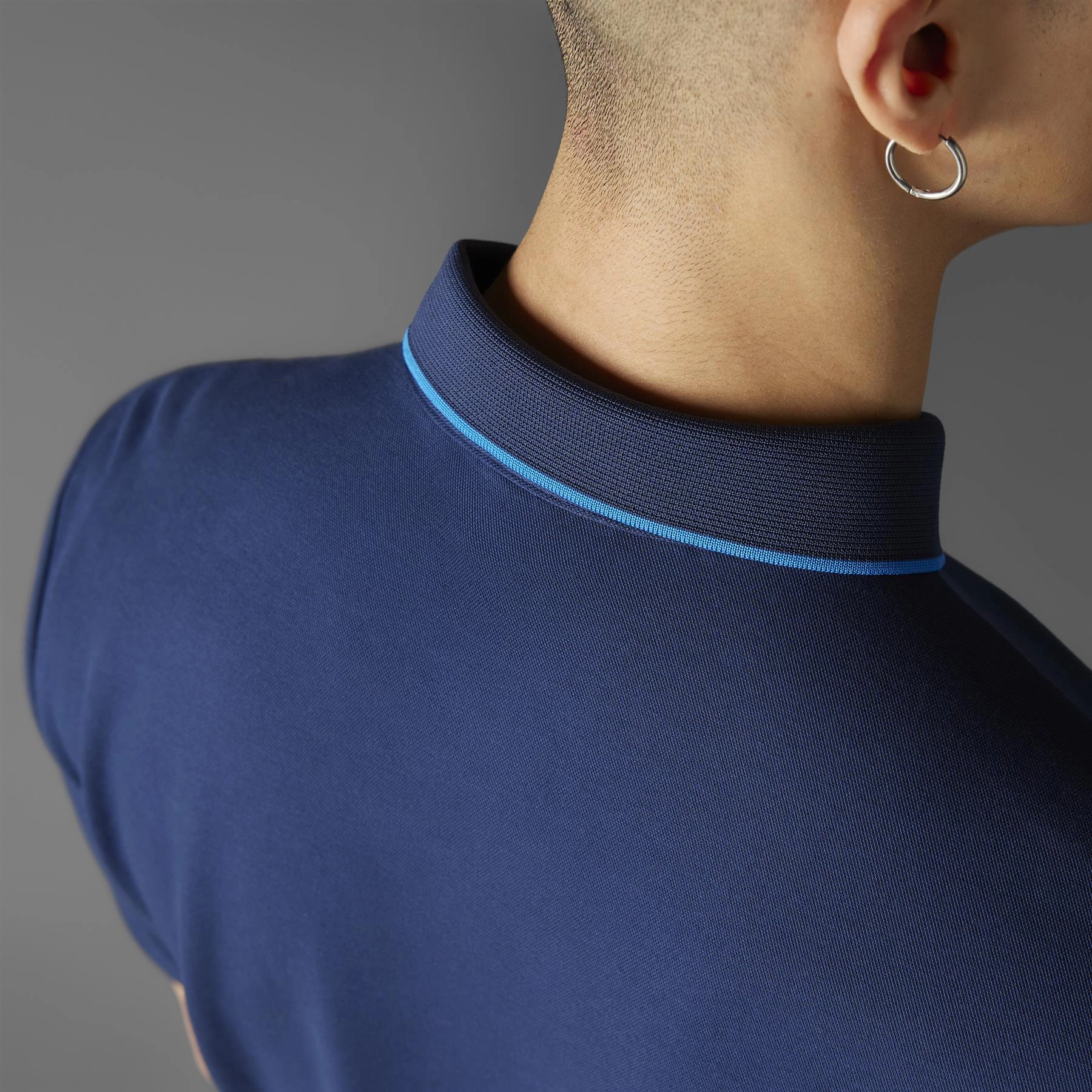 Twistknit Trefoil Polo Night Indigo Adidas Men's Apparel