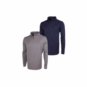 Two Pack Greg Norman Spacedye 1/4 Zip Greg Norman men's golf apparel