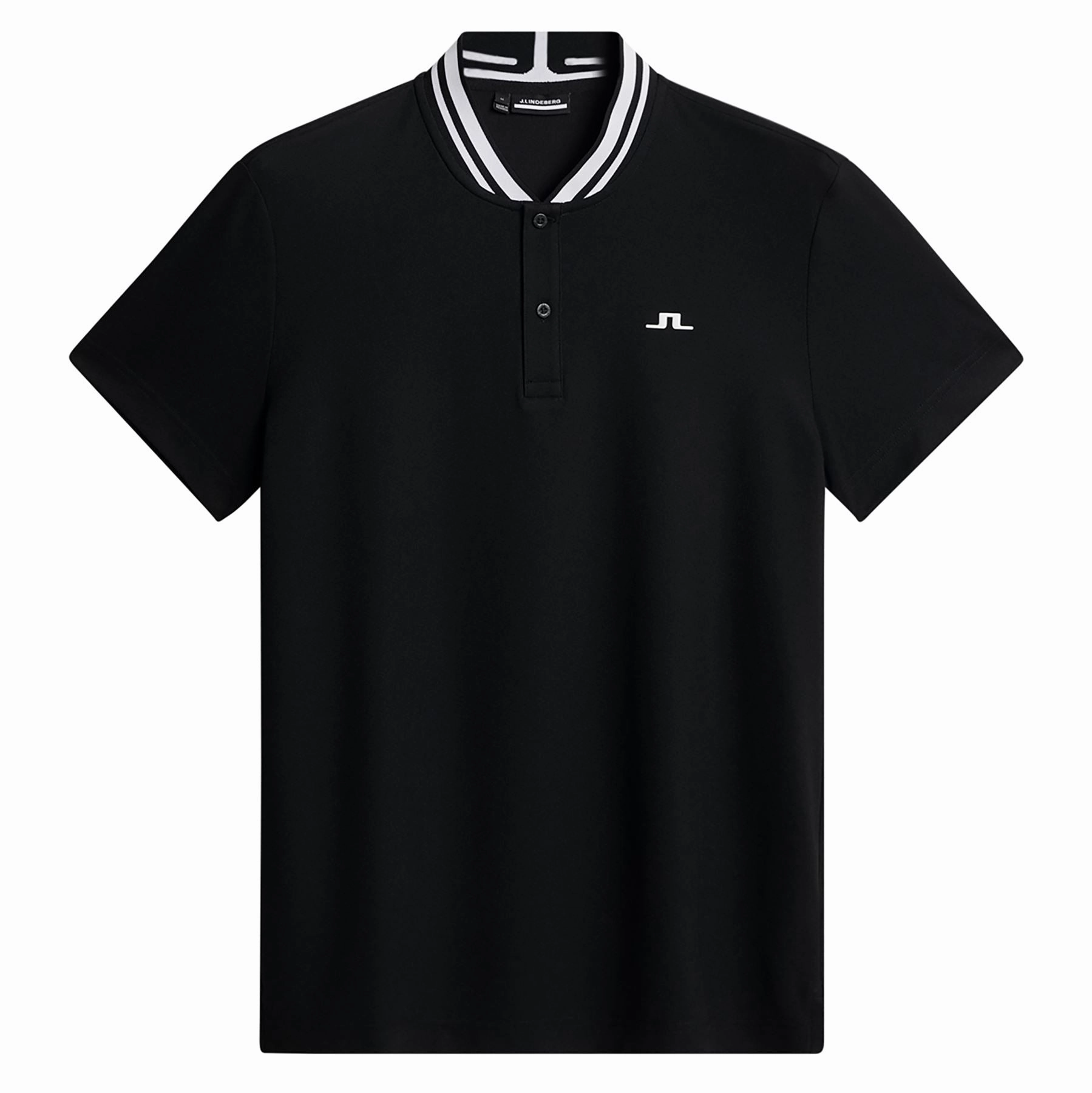 Tyson Regular Fit Polo Black J.Lindeberg Golfwear for Men