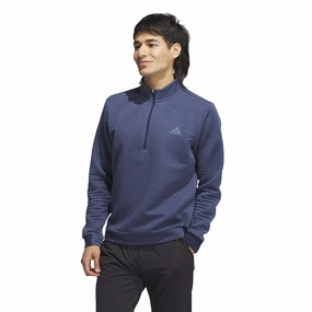 Ultimate365 DWR Quarter Zip Mid Layer Navy Adidas men's athletic apparel
