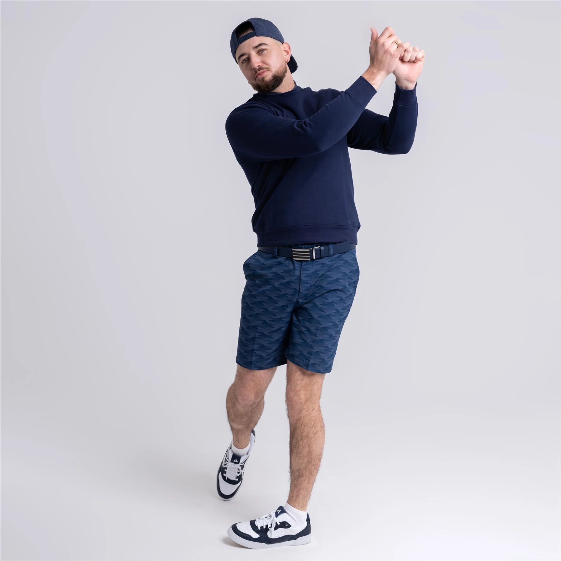 Ultimate365 Printed Golf Shorts Navy Adidas Men's Sportswear