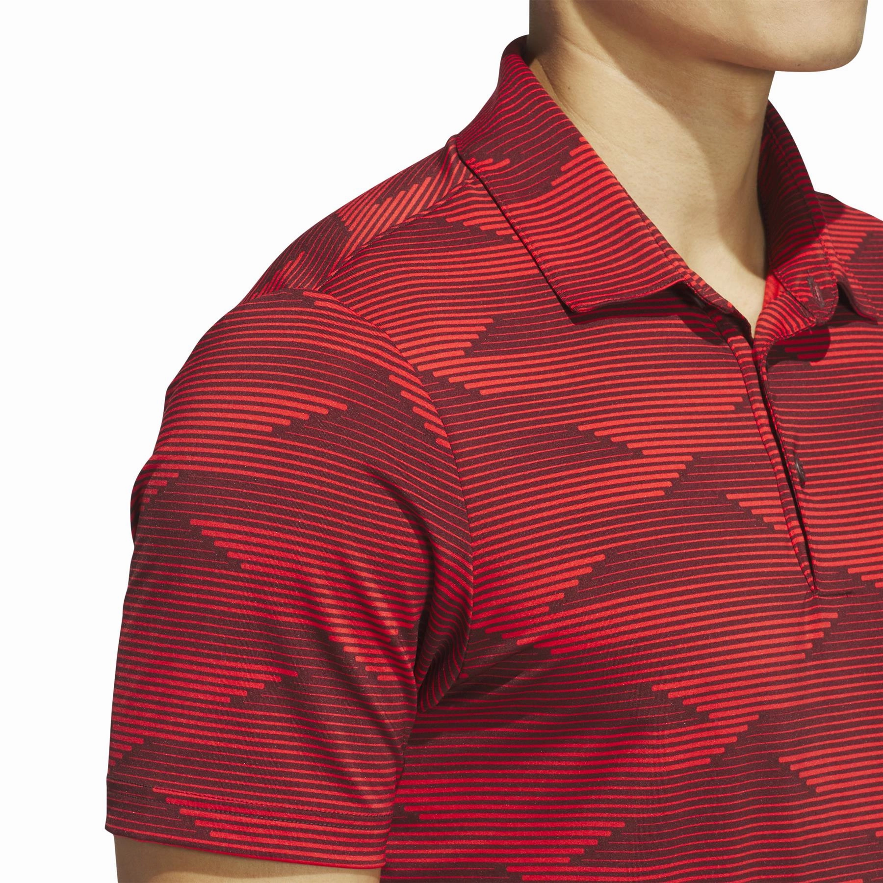 Ultimate365 Speed Stripe Polo Aurora Ruby Adidas Men's Sportswear