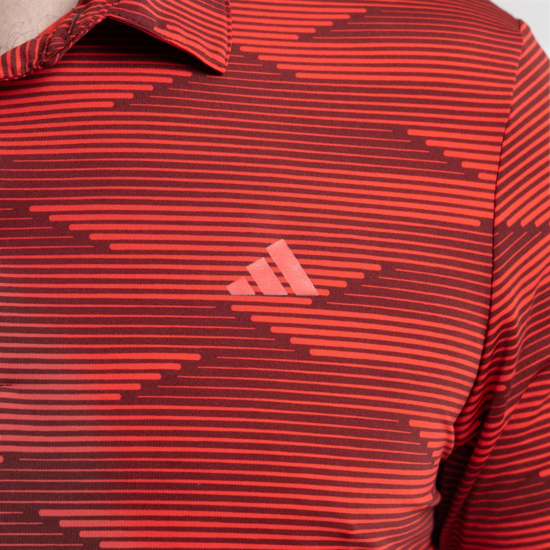 Ultimate365 Speed Stripe Polo Aurora Ruby Adidas Men's Sportswear
