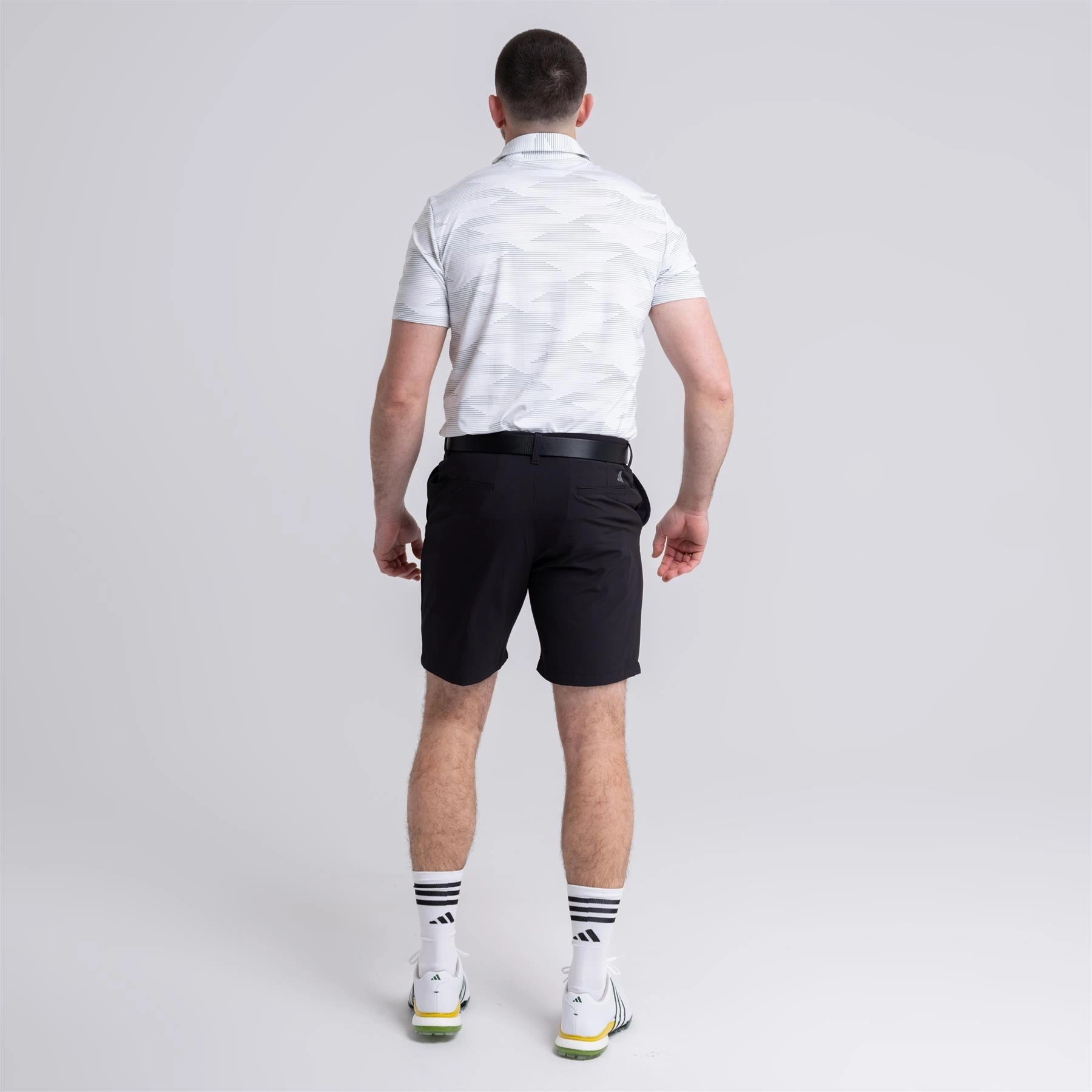 Ultimate365 Speed Stripe Polo White/Silver Green Adidas Men's Sportswear