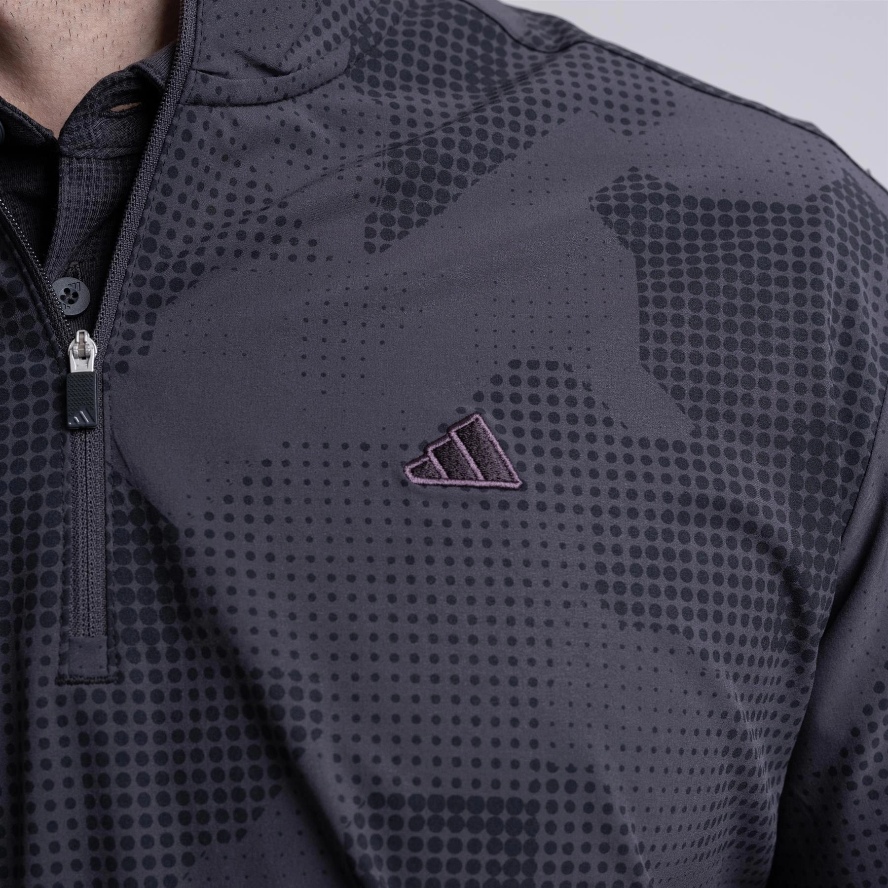 Ultimate365 Tour Printed Polo Black/Grey Adidas Men's Sportswear