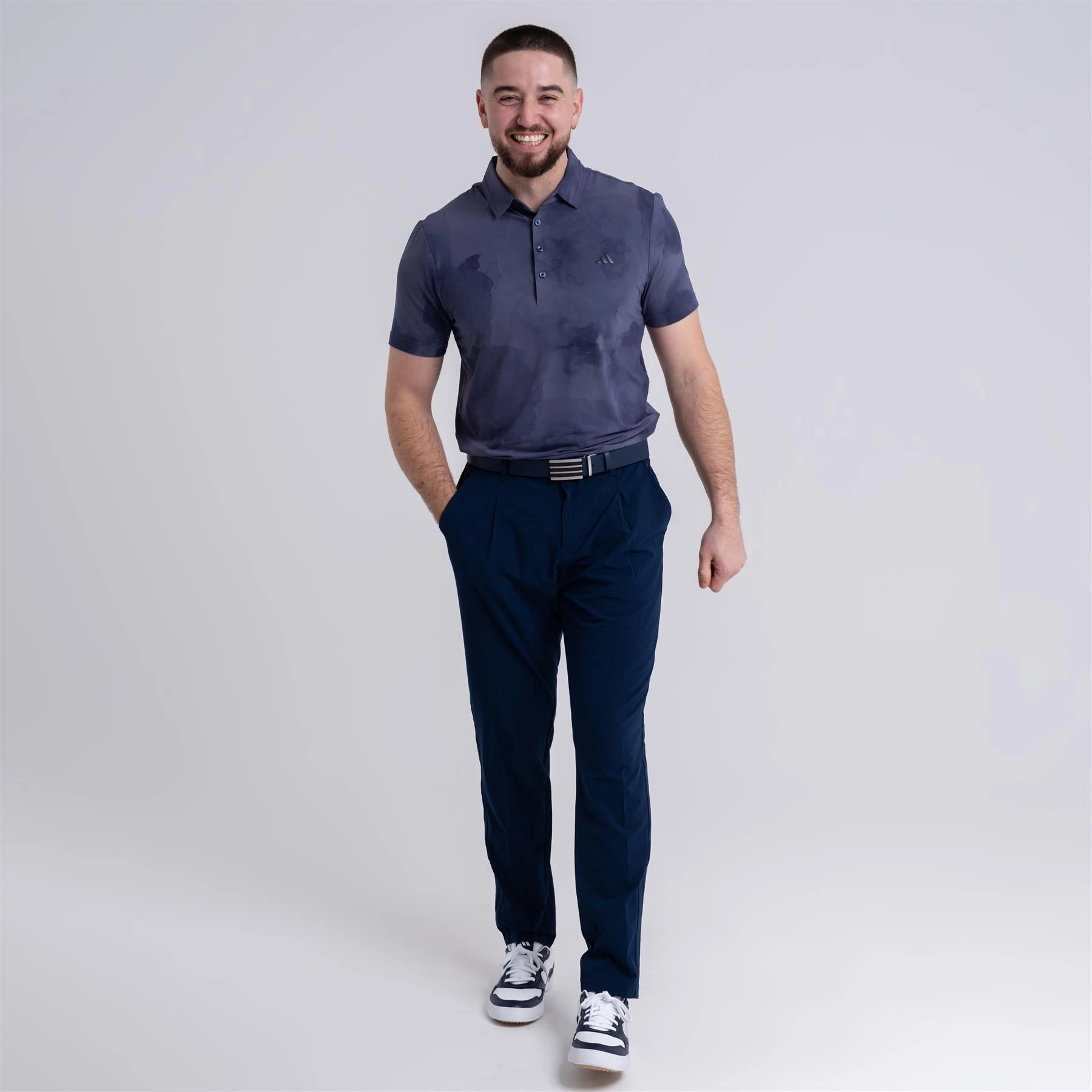 Ultimate365 Tour Printed Polo Navy/Ink Adidas Men's Sportswear