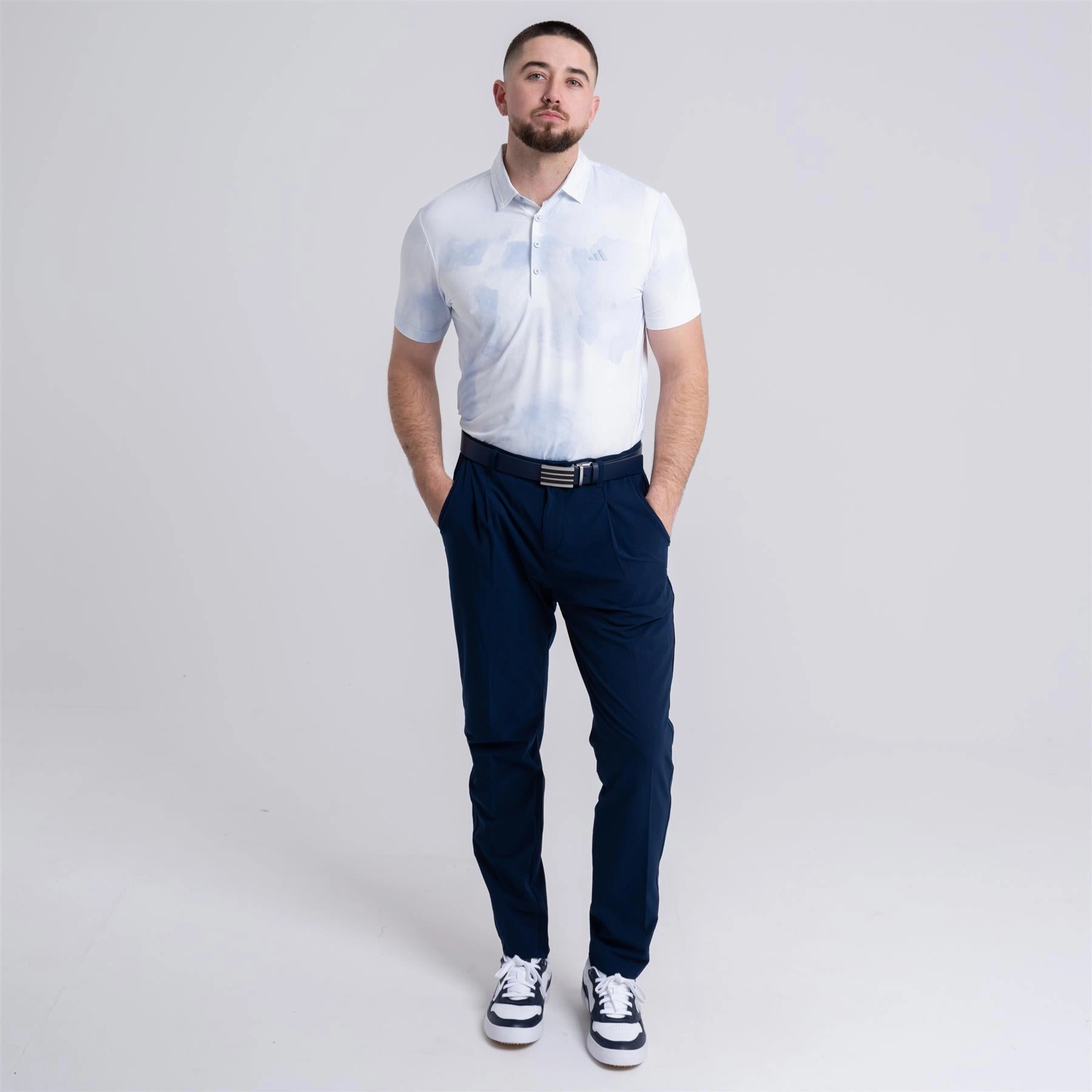 Ultimate365 Tour Printed Polo Wonder Blue/White Adidas Men's Sportswear