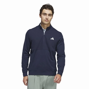 Ultimate365 Tour Quarter Zip Mid Layer Navy Adidas men's athletic apparel