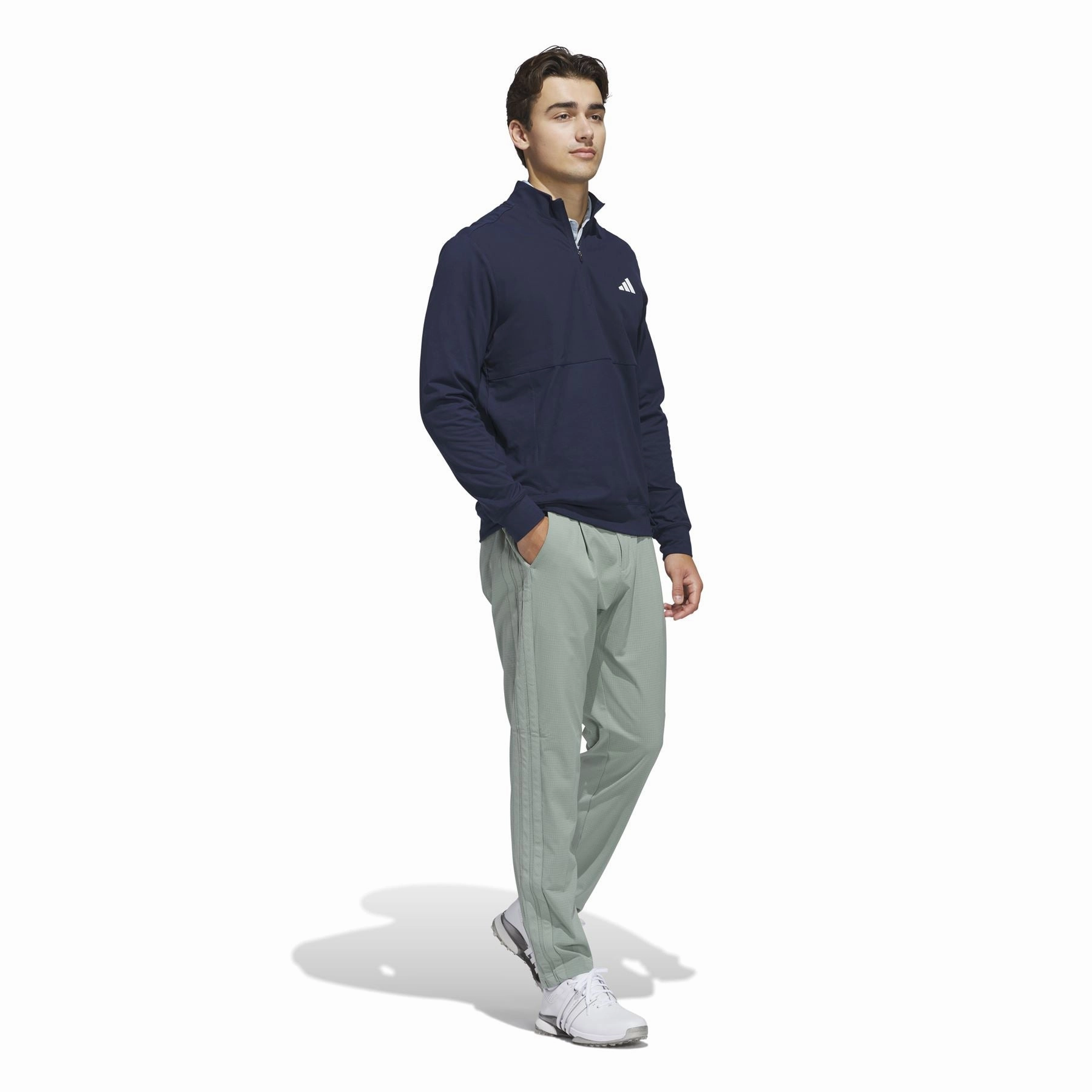 Ultimate365 Tour Quarter Zip Mid Layer Navy Adidas Men's Sportswear