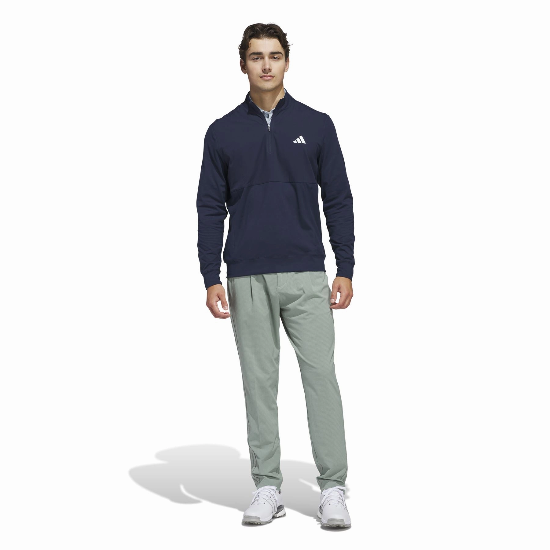 Ultimate365 Tour Quarter Zip Mid Layer Navy Adidas Men's Sportswear