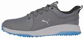 UNBOXED Puma Men's GRIP FUSION PRO 3.0 Golf Shoes - Quiet Shade/Silver/Ibiza Blue Puma LTD Tour Edition golf shoes