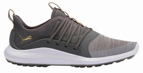 UNBOXED Puma Men's IGNITE NXT SOLELACE Golf Shoes - GRAY VIOLET /TEAM GOLD / QUIET SHADE Puma LTD Tour Edition golf shoes