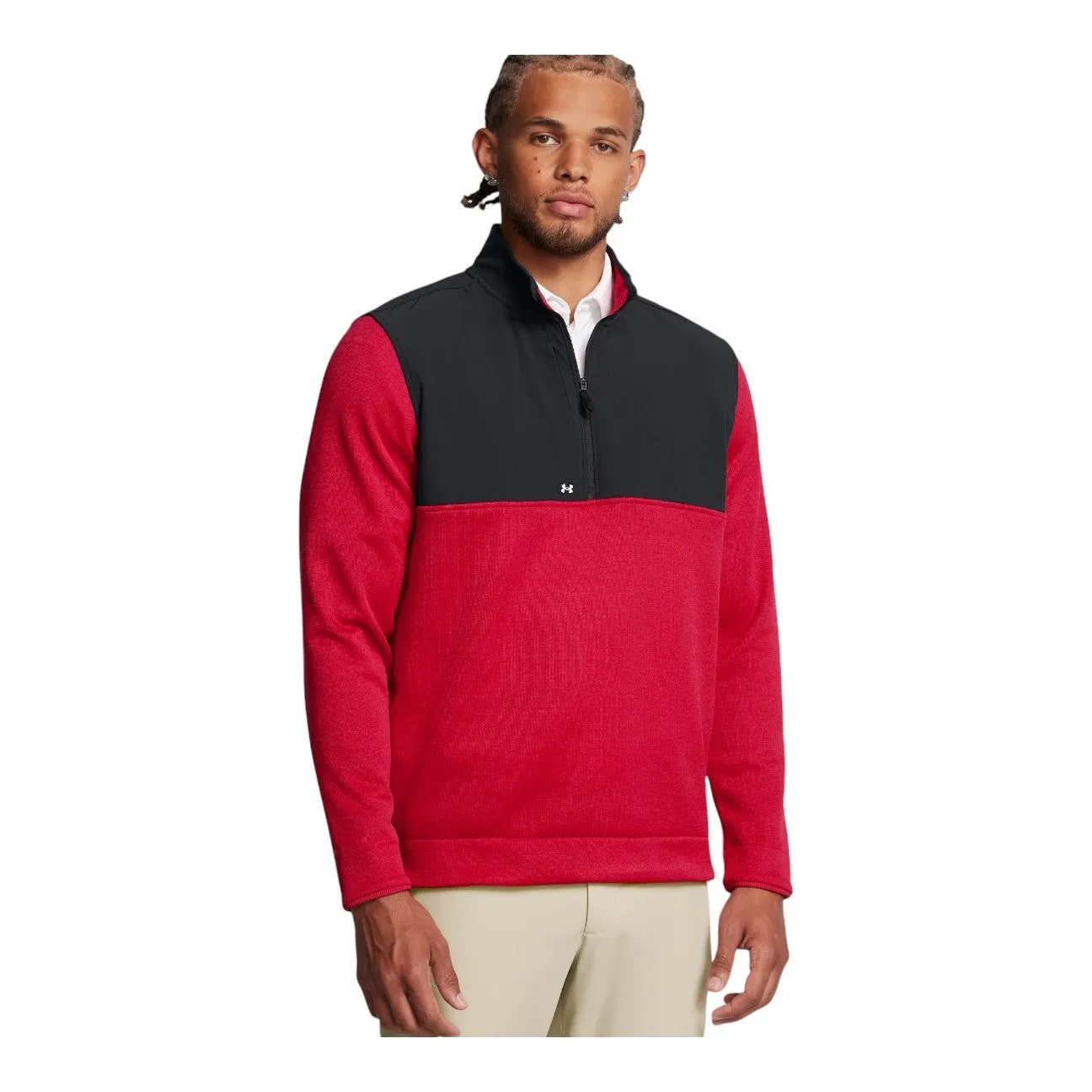 Under Armour Drive Storm SweaterFleece 1/2 Zip Golf Mid Layer 1387121