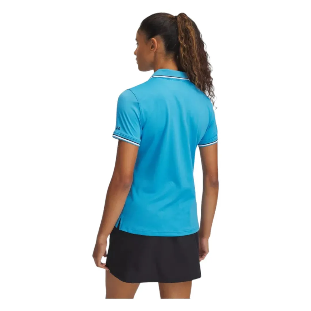 Under Armour Ladies Drive Rib SS Golf Polo Shirt 6000657