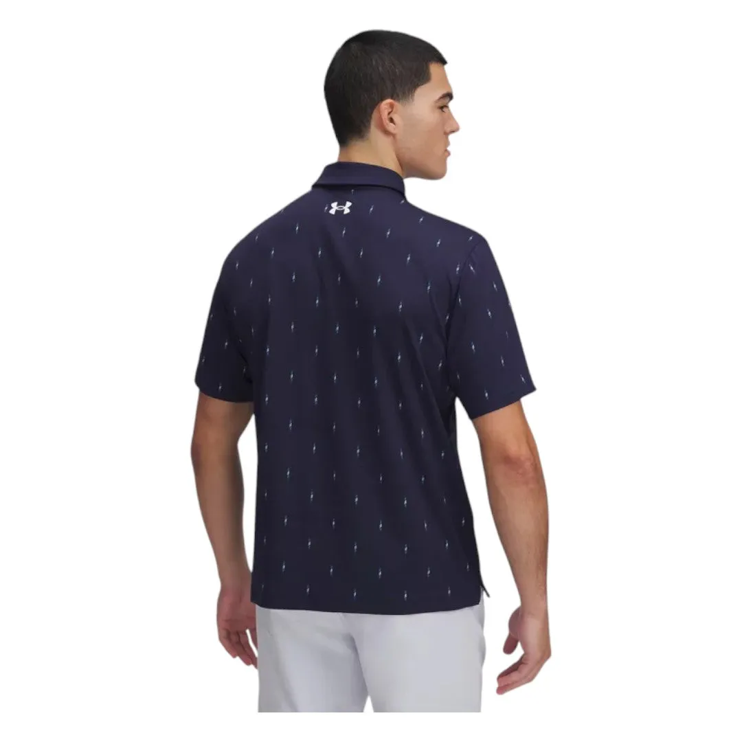 Under Armour Tee To Green Printed Golf Polo Shirt 1383715