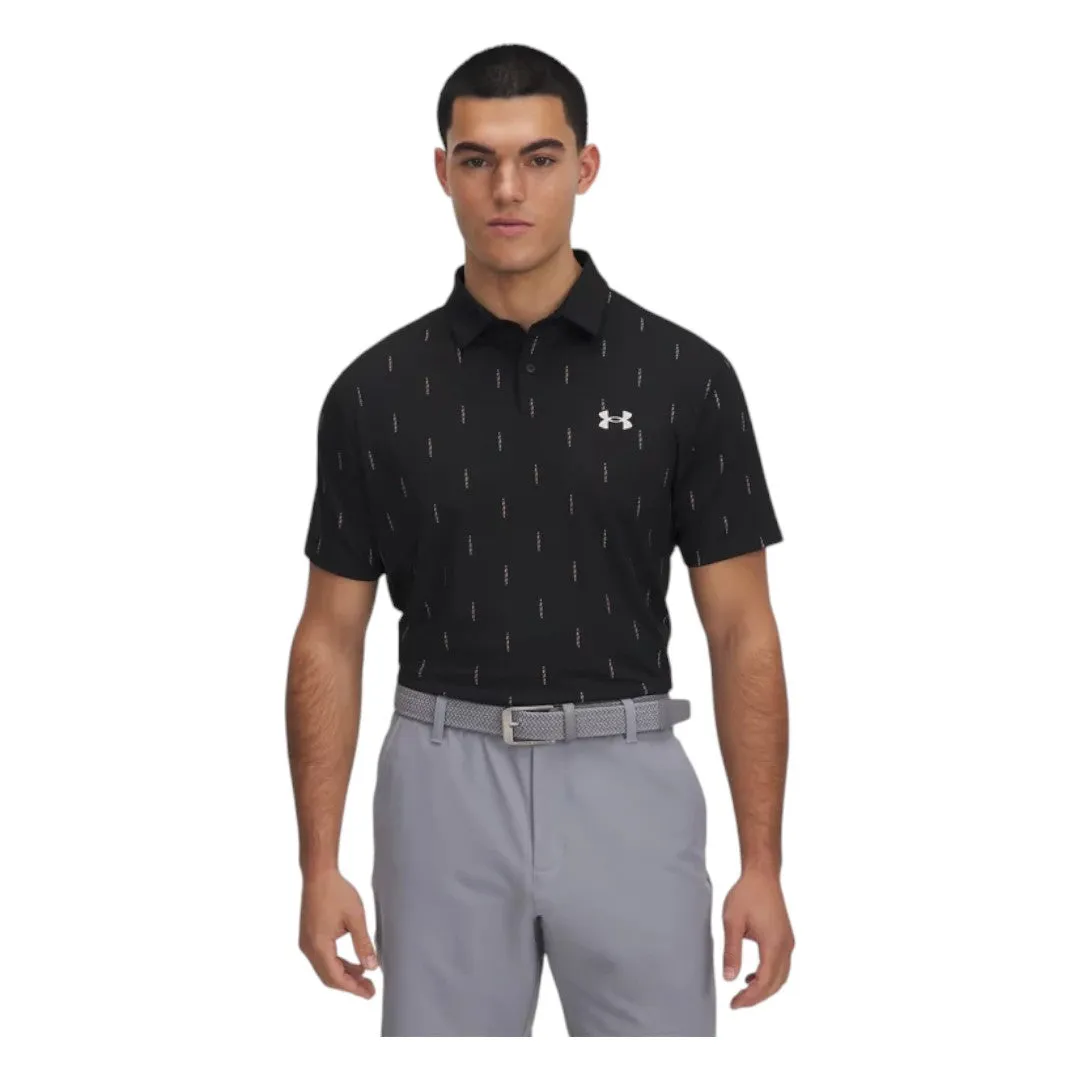 Under Armour Tee To Green Printed Golf Polo Shirt 1383715